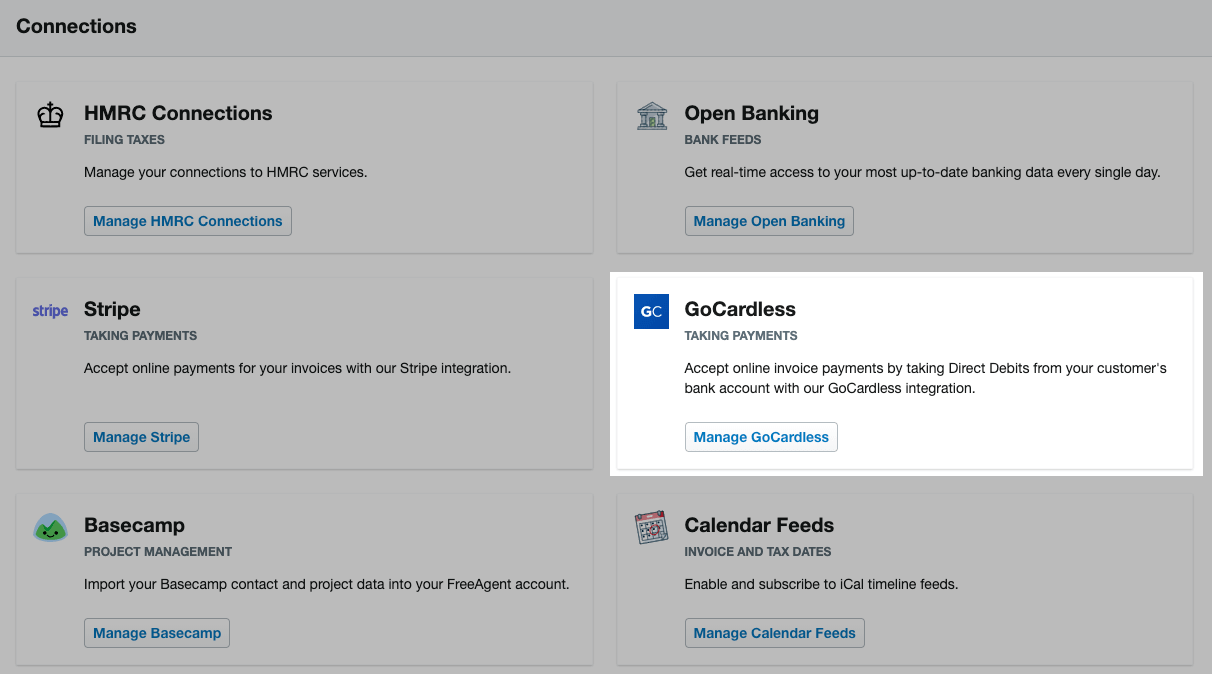 FreeAgent Payment System Integration