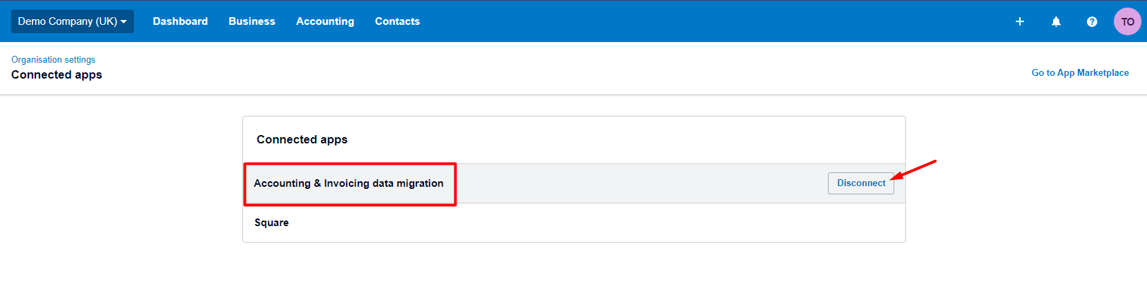 Disconnect Migration Wizard