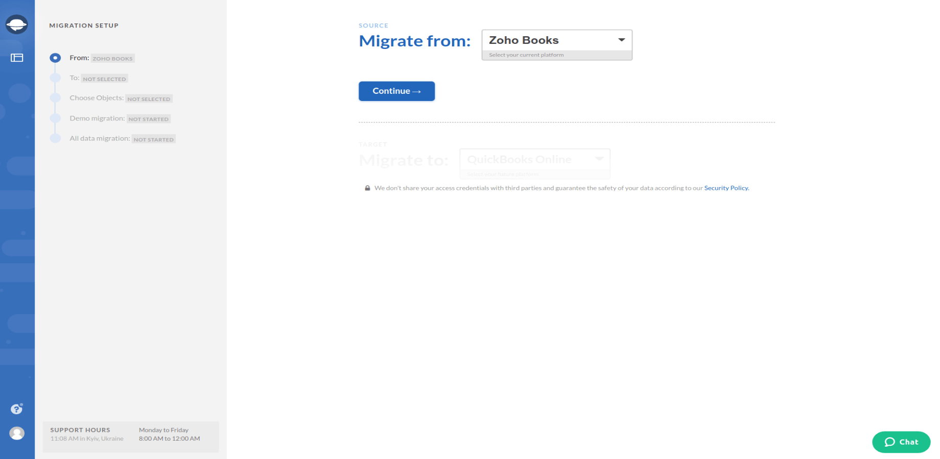 Zoho Books Export