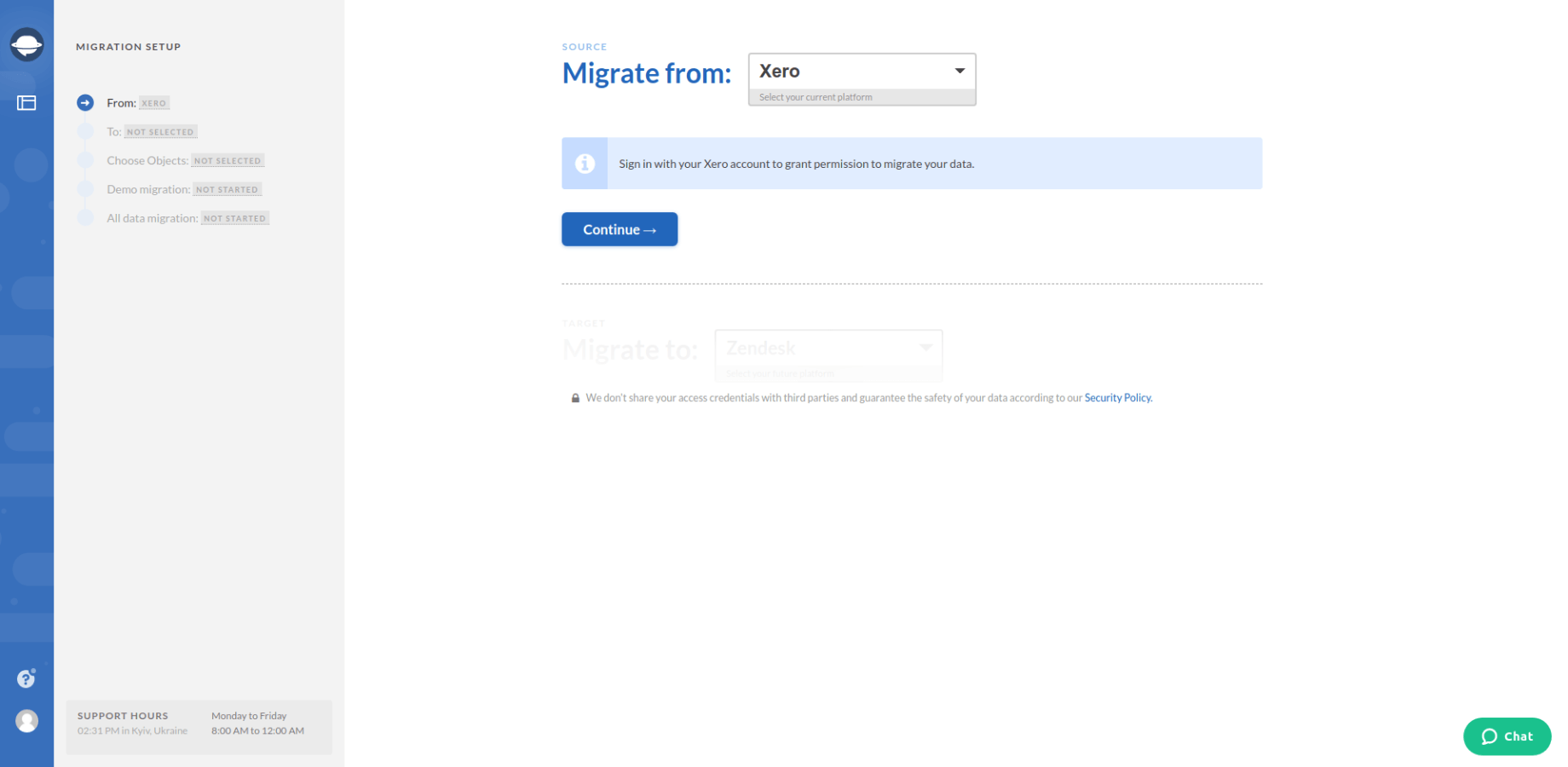 Xero Export Source