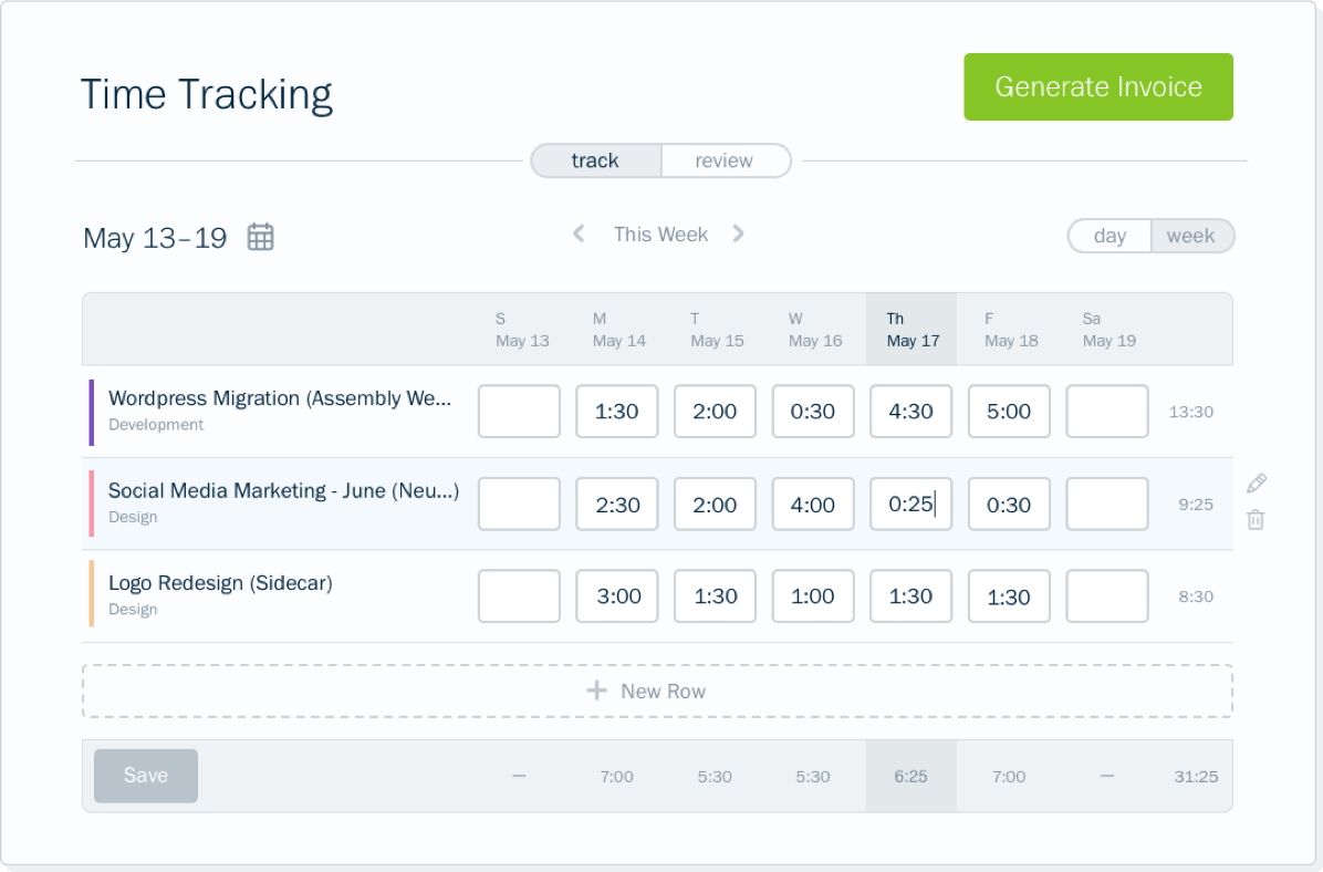 FreshBooks Time Tracking