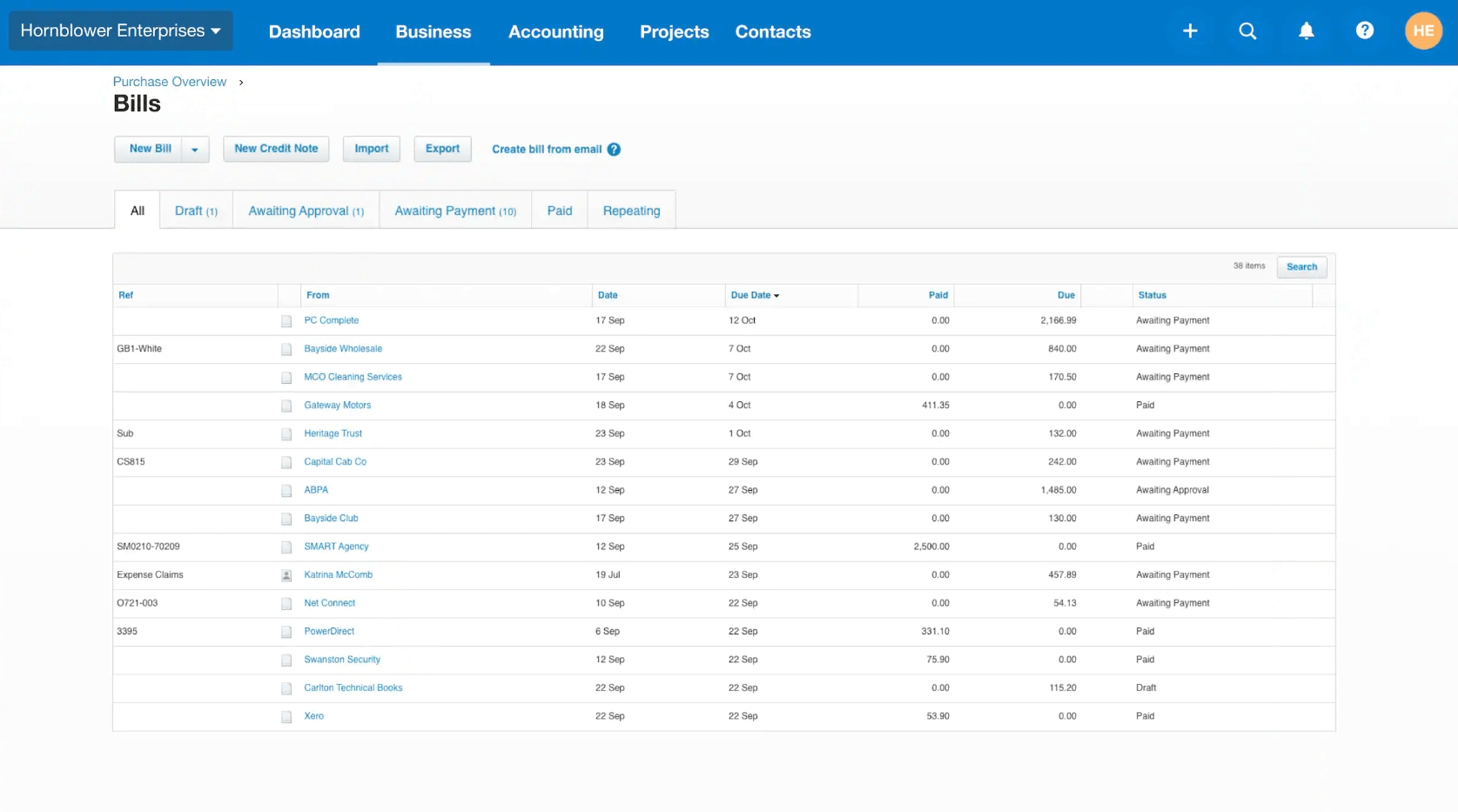 Xero Billing