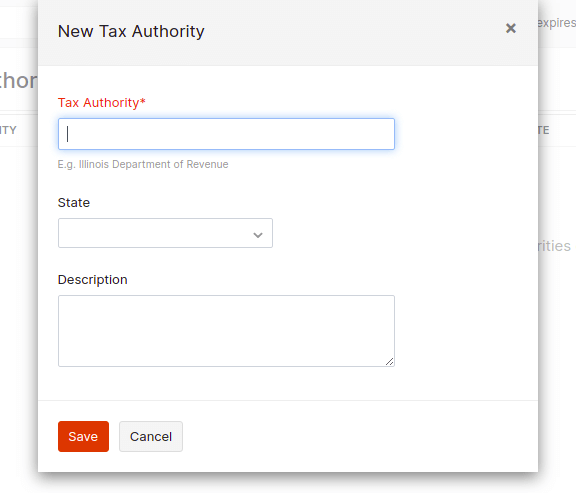 Tax Authority Zoho Books