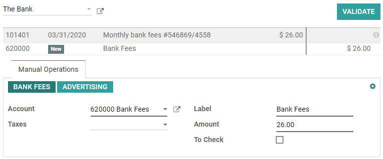 Reconciliation Odoo Accounting