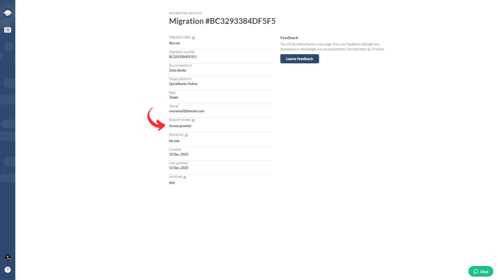 Accounting System Migration Details