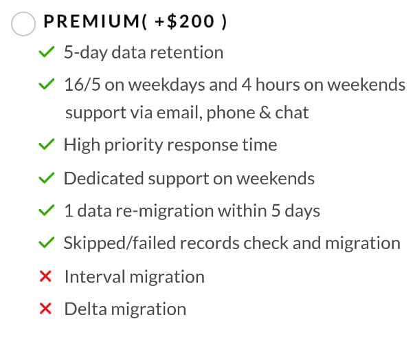 the Premium package - Accounting Data Migration Wizard