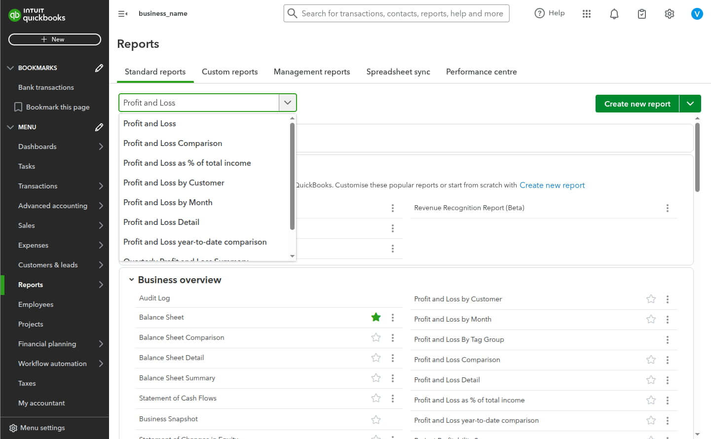 Kashoo vs QuickBooks Reporting