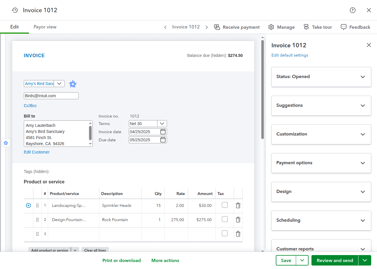 Progress Invoicing in QuickBooks Online